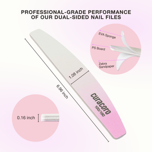 Limes à ongles double face - Qualité professionnelle | Lot de 10
