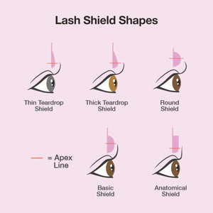 Boucliers pour Rehaussement de Cils - Tiara Lift (2 tailles)