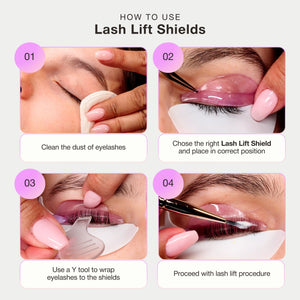 Boucliers de rehaussement de cils - Coral Crest