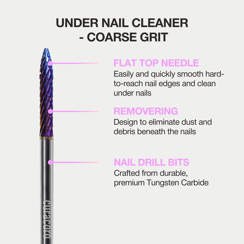 Nail Drill Bit Under Nail Cleaner (Coarse) 3/32"