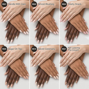 Everyday Nude - Collection de gels couleur solides pour ongles (6 couleurs / 15 ml chacune)