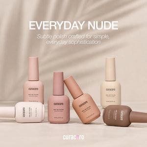 Everyday Nude - Collection de gels couleur solides pour ongles (6 couleurs / 15 ml chacune)