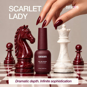 Scarlet Lady - Collection de gels couleur solides pour ongles (6 couleurs / 15 ml chacune)