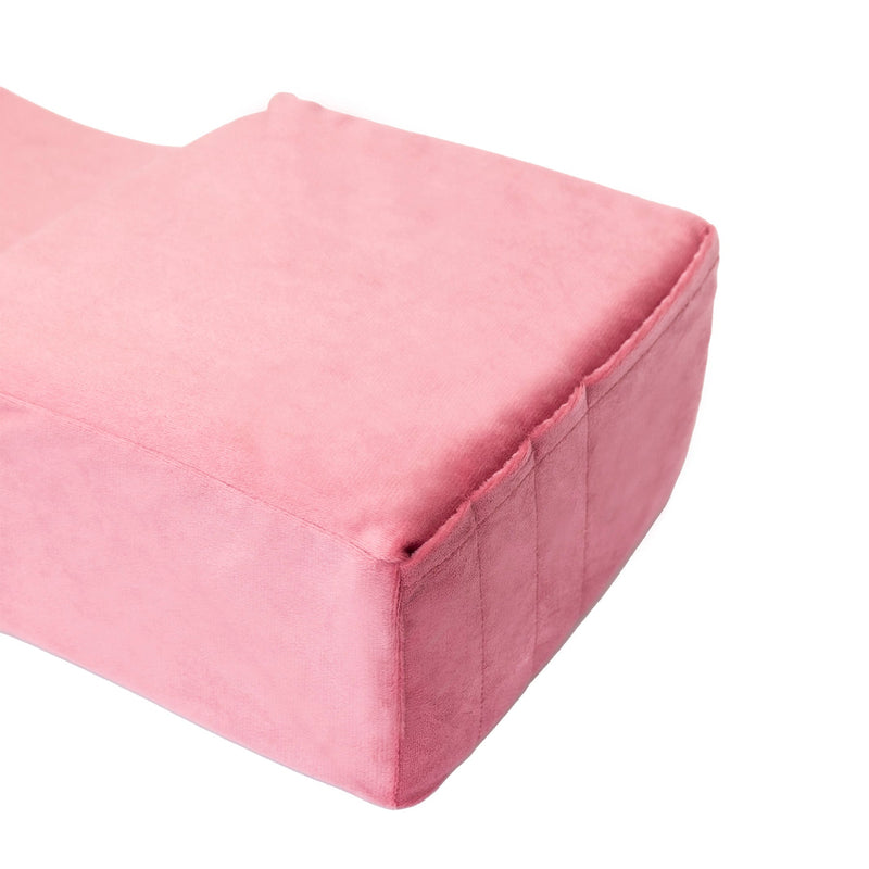 Side view of a pink Memory Foam Pillow.