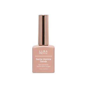 LLBA Santa Monica Sands Gel Polish bottle on a light background.