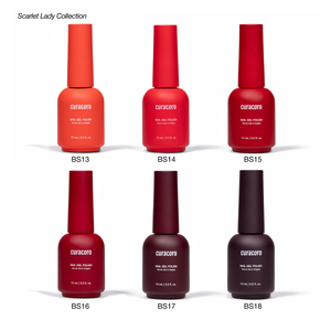 Scarlet Lady - Collection de gels couleur solides pour ongles (6 couleurs / 15 ml chacune)