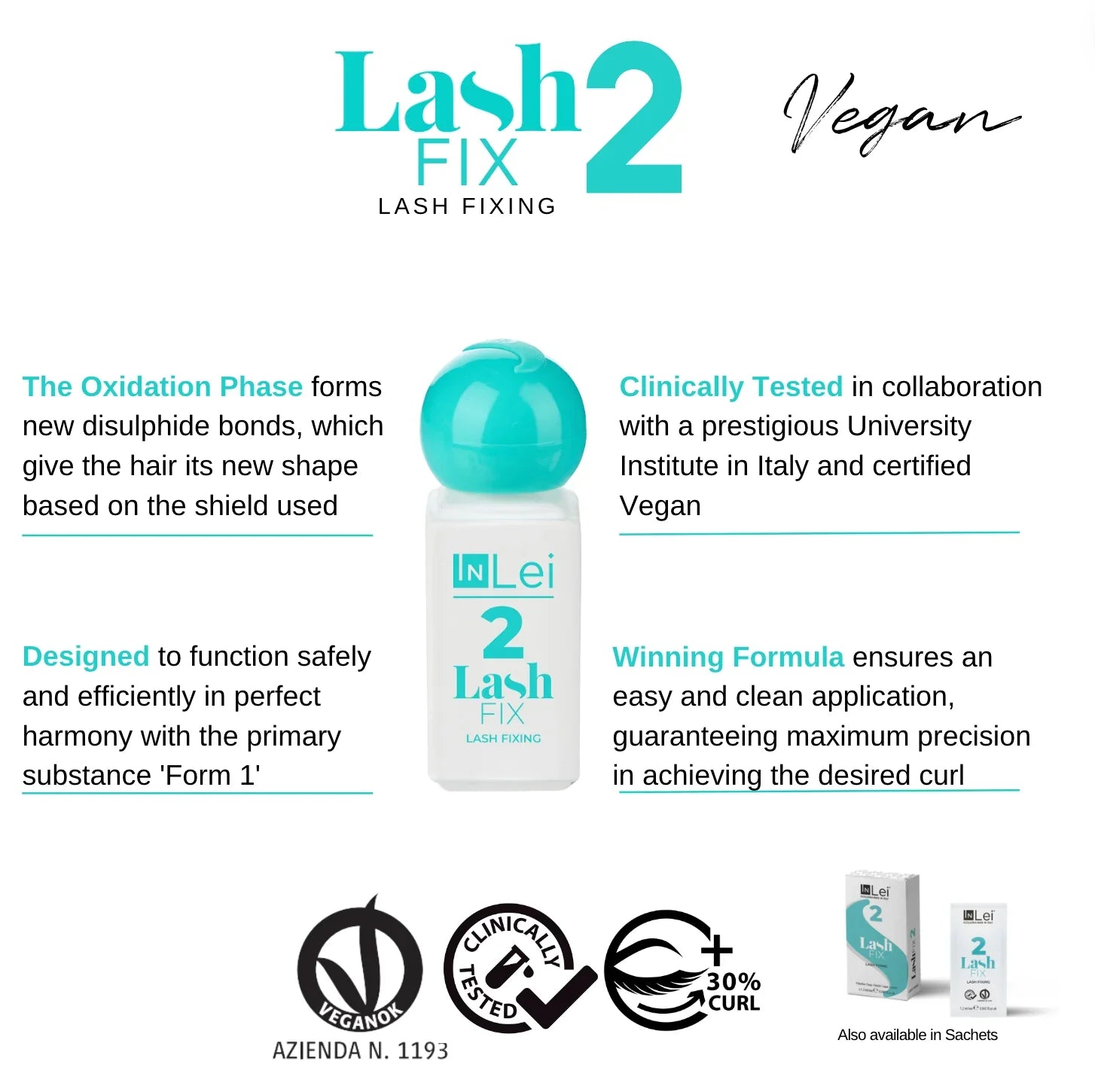 InLei® FIX 2 Bottle | Lash Fixing | 4ml