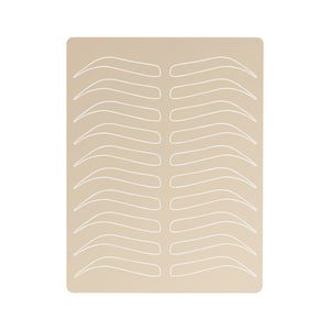 Silicon Practice mat for Eyebrow Permanent Makeup in front of a white background.