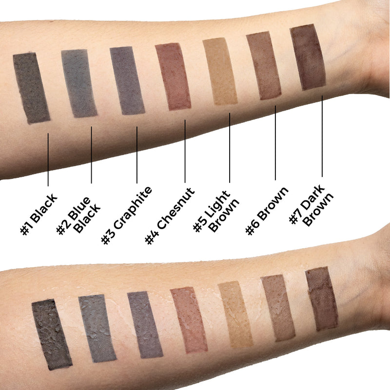 Swatches of tint colours are displayed on arms. 