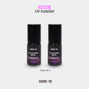 UV Instaset Black – Colle UV noire pour extensions de cils