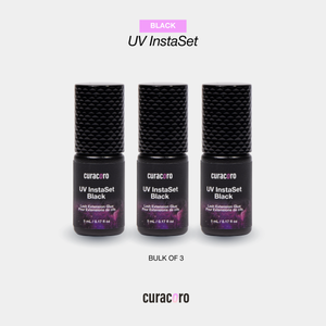 UV Instaset Black – Colle UV noire pour extensions de cils