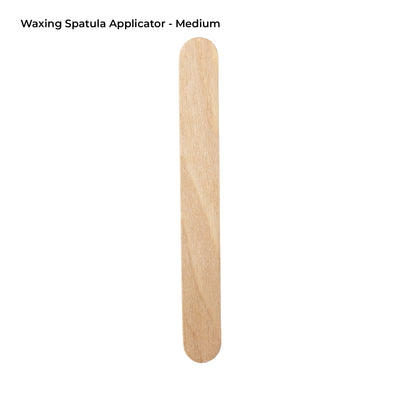 Waxing Spatula Applicator Medium in front of white background.