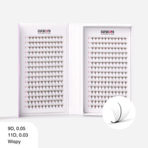 Bouquets Préfaits Promade XL Lite Wispy 9D 0.05 (390 éventails de cils)