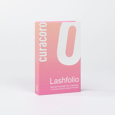 LashFolio Promade Fans Box over White Background