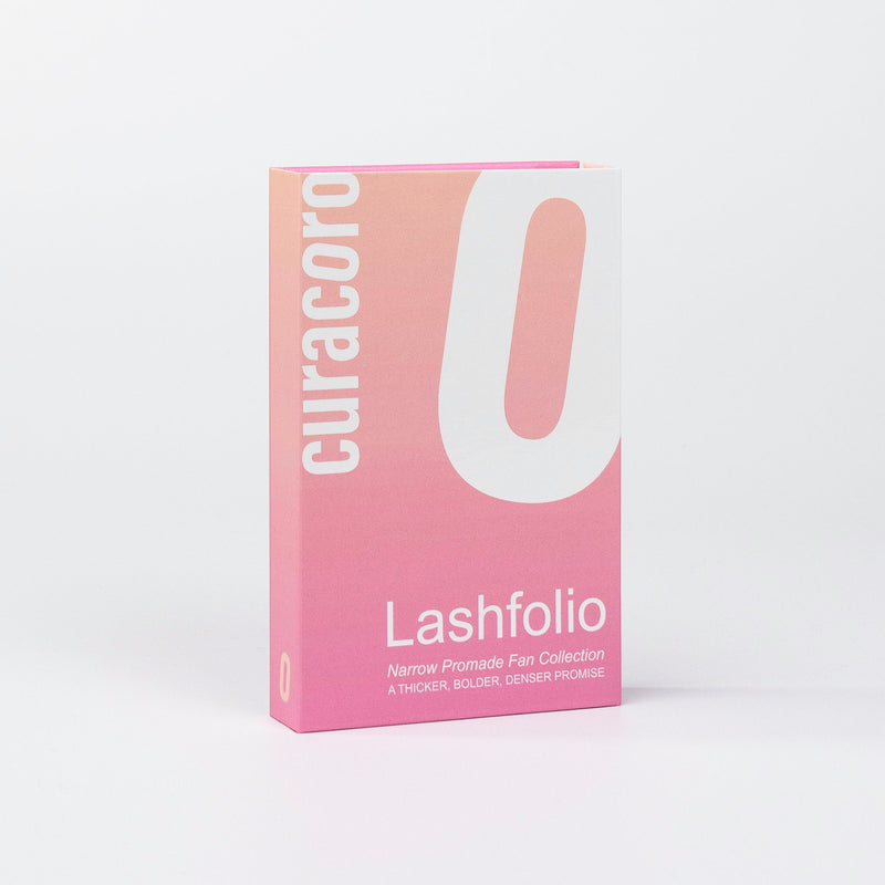 LashFolio Promade Fans Box Over White Background