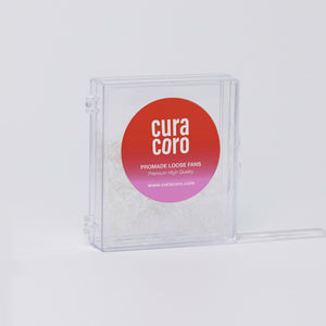 White Promade fans loose Clear Case Over White Background