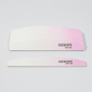 Dual-Sided Nail Files Over White Background