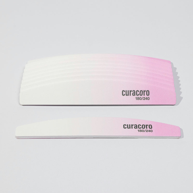 Dual-Sided Nail Files Over White Background