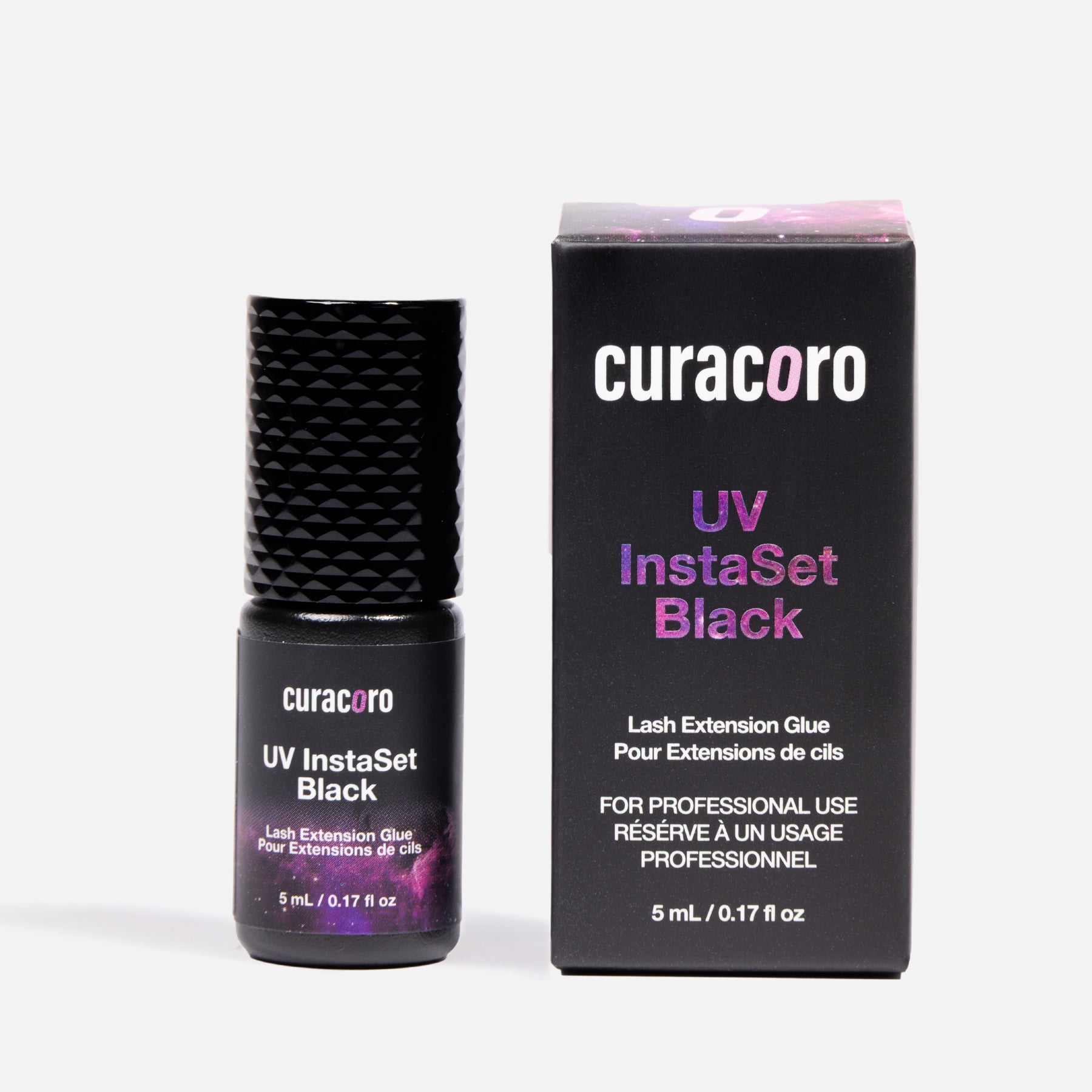 UV Instaset Black – Colle UV noire pour extensions de cils