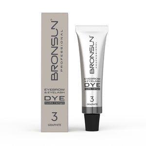 Eyebrow and Eyelash Cream Dye NUDE RANGE BRONSUN graphite 