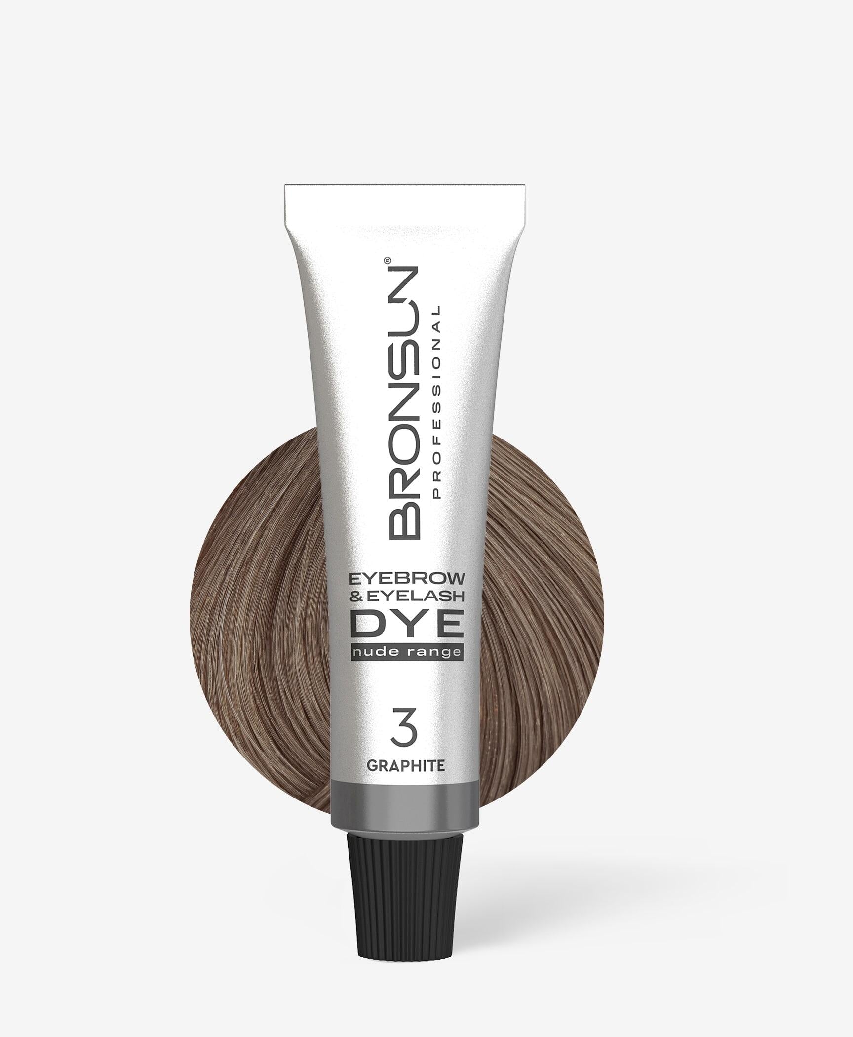 Eyebrow and Eyelash Cream Dye NUDE RANGE BRONSUN graphite 