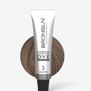 Eyebrow and Eyelash Cream Dye NUDE RANGE BRONSUN graphite 