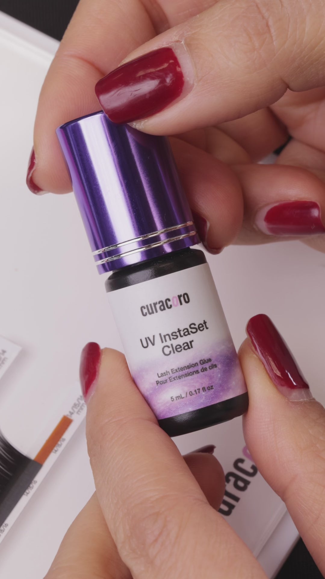 UV Instaset Clear – Colle transparente pour extensions de cils 5 ml