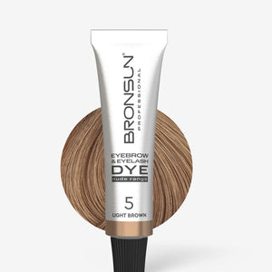 Eyebrow and Eyelash Cream Dye NUDE RANGE BRONSUN light brown 