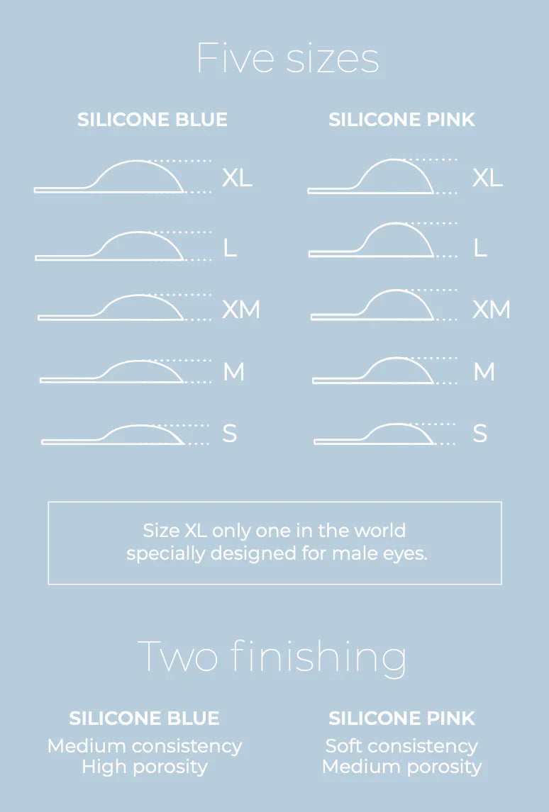 My Lamination - Set de pads en silicone (bleu et rose)