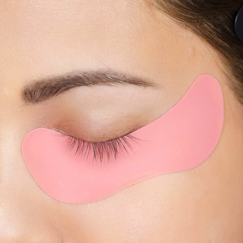 Reusable Silicone Under Eye Pad on model&